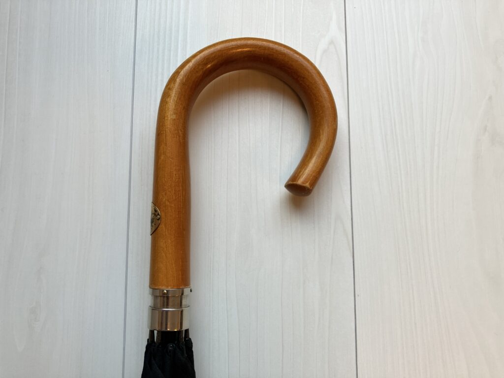 小宮商店の木製ハンドル部分のアップ写真