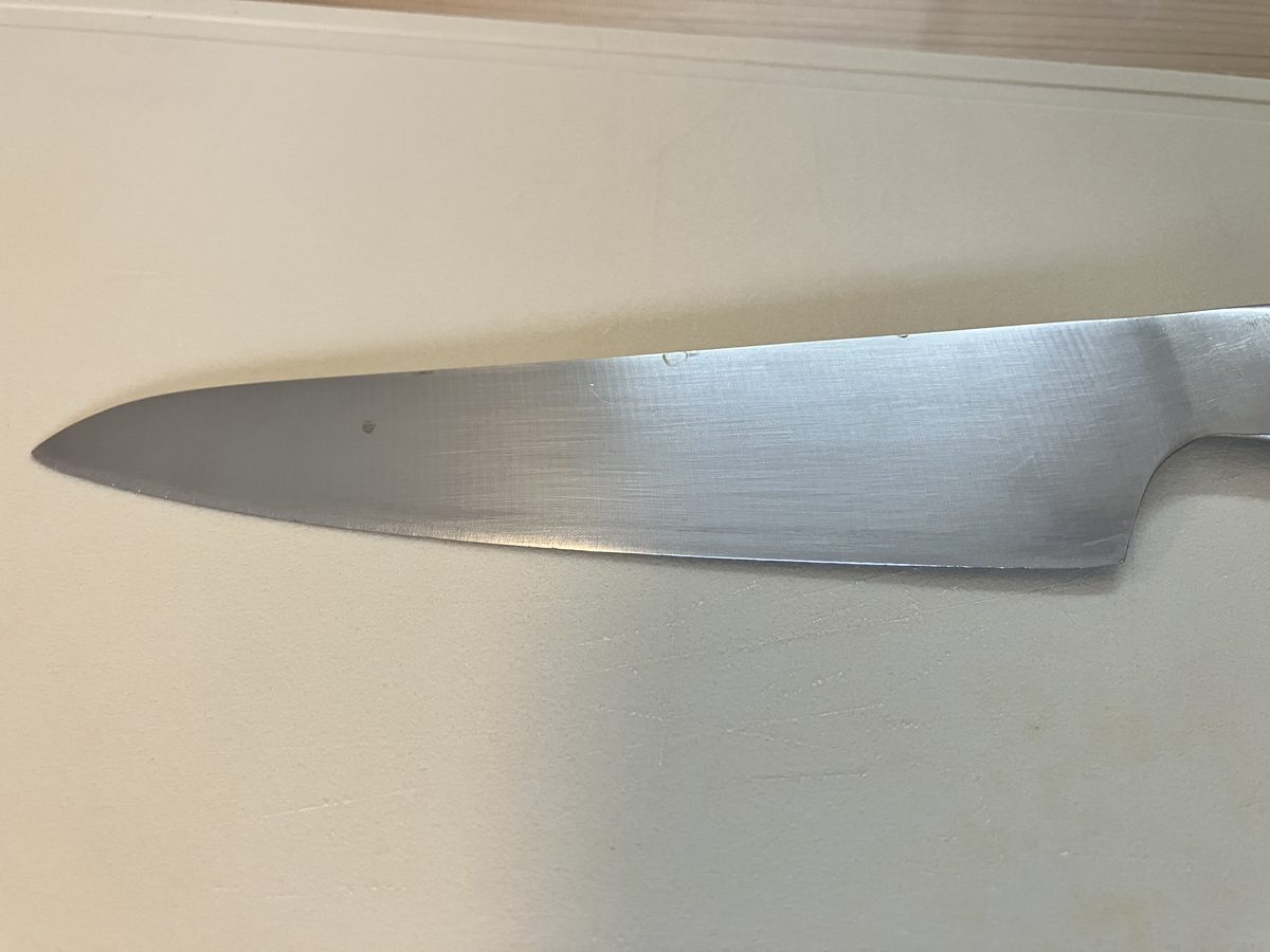GLOBAL ペティナイフ GS-3 13cm を12年使った刃の状態